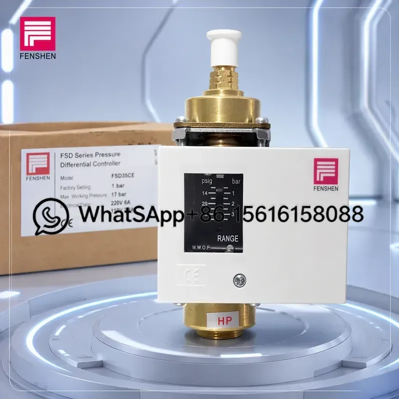 Original FENSHEN Oil Differential Pressure Controller FSD35CE FSD2C Cold Storage Switch Sensor Shanghai Fengshen