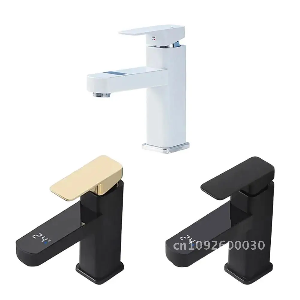 For Bathroom Hot And Core Faucet Smart Faucet Bathroom High Control Easy Varnish Quality Valve Cold Baking Piano