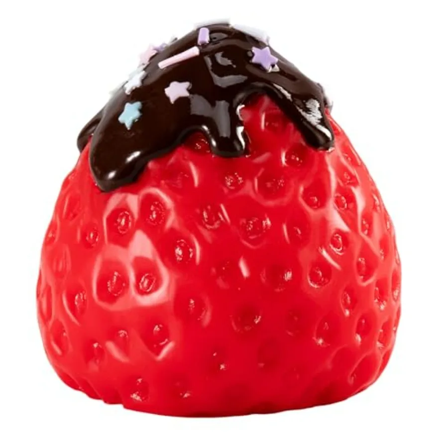 

Handmade Big taba Strawberry Squishy Silicone Fidget Stress Relief Squeeze Toys for and Adults Red Strawberry Sauce