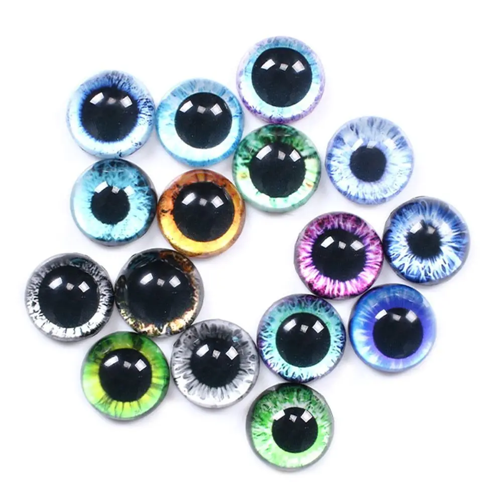 10pairs 6mm-20mm Plastic Safety Glitter Crystal Eyes Crafts Bear Animal DIY Dolls Stuffed Toys Parts Bear Puppet Accessories