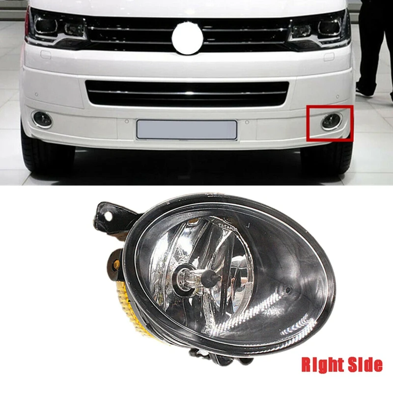 For T5 Transporter 2010-2015 7E0941699A 7E0941700A Car Front Fog Light Lamp With Bulbs