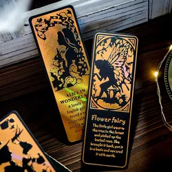 3Pcs Bookmark Stories Moonlight Fairy Tale Book Mark Metal Bookmark School Office Supplies