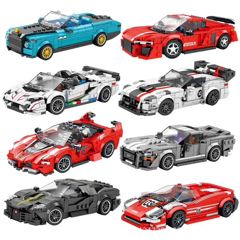 

Technical RS6 Avant R8 GT3 RS7 Speed Sports Car Building Blocks Champion City Racing Vehicle Bricks Model Toys For Boy Gifts MOC