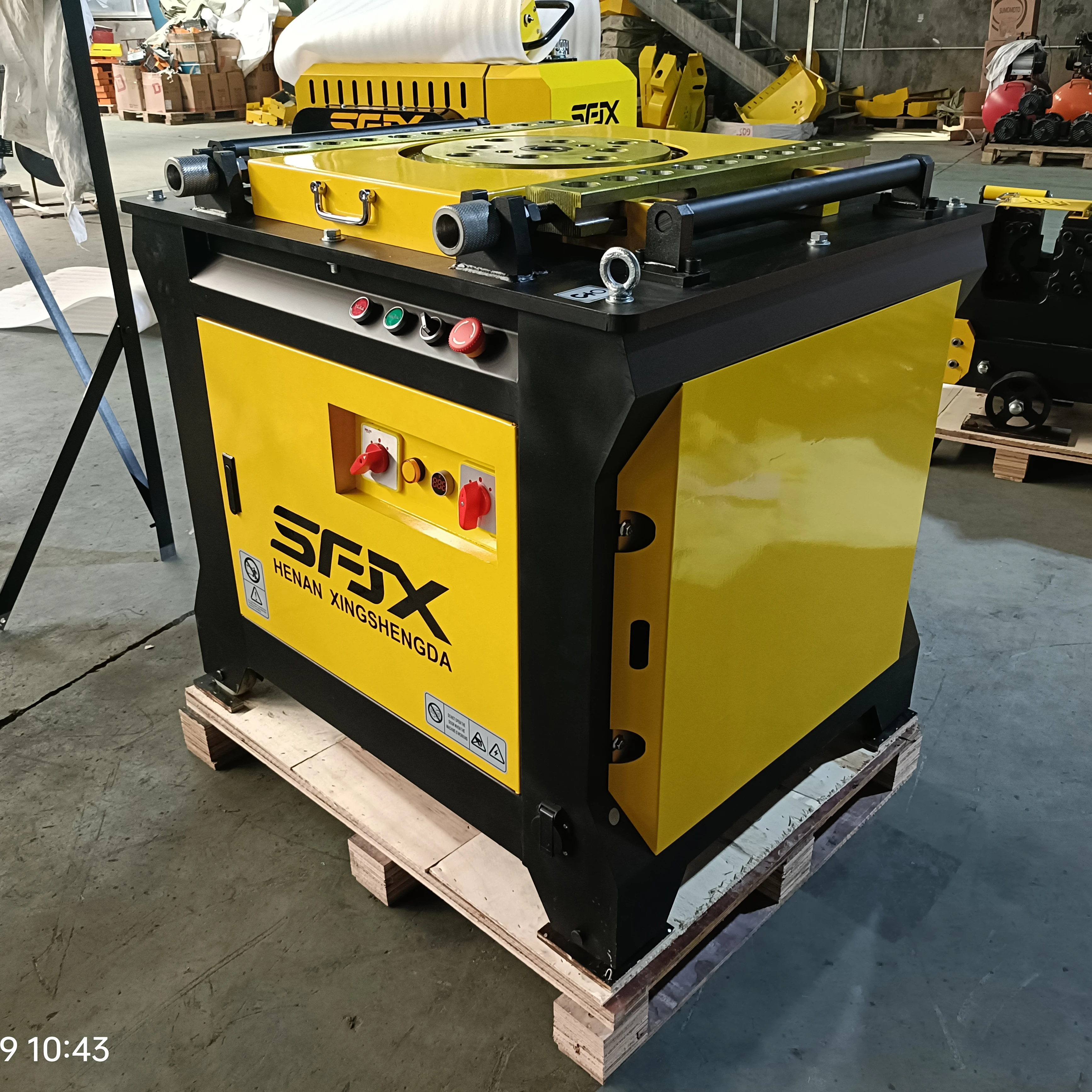 SXW42 Brand Factory Direct Sales Rebar Bending Machine Carbon Steel 4KW Motor Semi-Automatic Engine Gear 350kg 1 Year