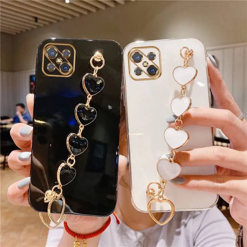 Luxury Plating Love Bracelet Anti-fall Case for OPPO Reno4 Z 5G Cases For OPPO Reno 4Z Sexy Cover Case Reno4 z 5G