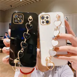 Luxury Plating Love Bracelet Anti-fall Case for OPPO Reno4 Z 5G Cases For OPPO Reno 4Z Sexy Cover Case Reno4 z 5G