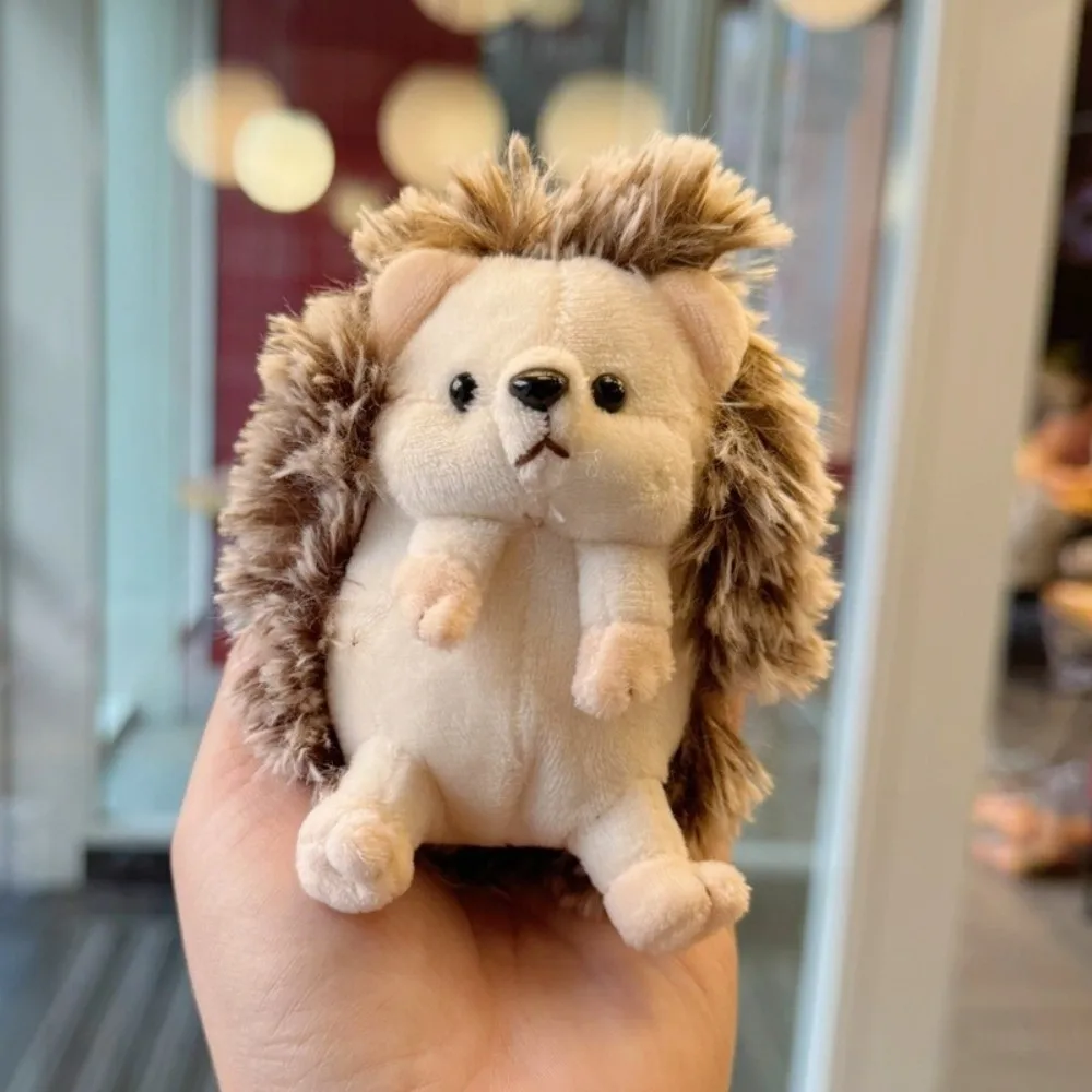 Neuer süßer Igel-Spielzeug-Schlüsselanhänger, weiches Tier, schlafender Begleiter, Raumdekoration, Tasche, Dekor, Anhänger, Geburtstagsgeschenk