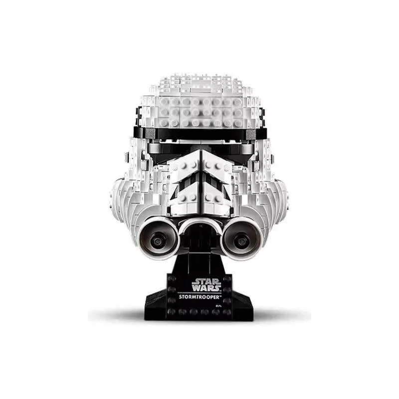 Helmet Building Blocks Compatible 75276 75304 75274 Stormtrooper Vader Tie Fighter Pilot Helmet Model Toys for Christmas Gifts