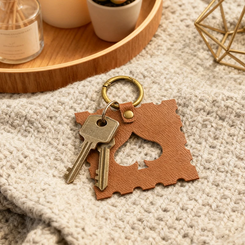 Blackberry Shape PU Leather Key Holder Bag Accessory Keychain Pendant Fashionable Accessory for Keys And Bags