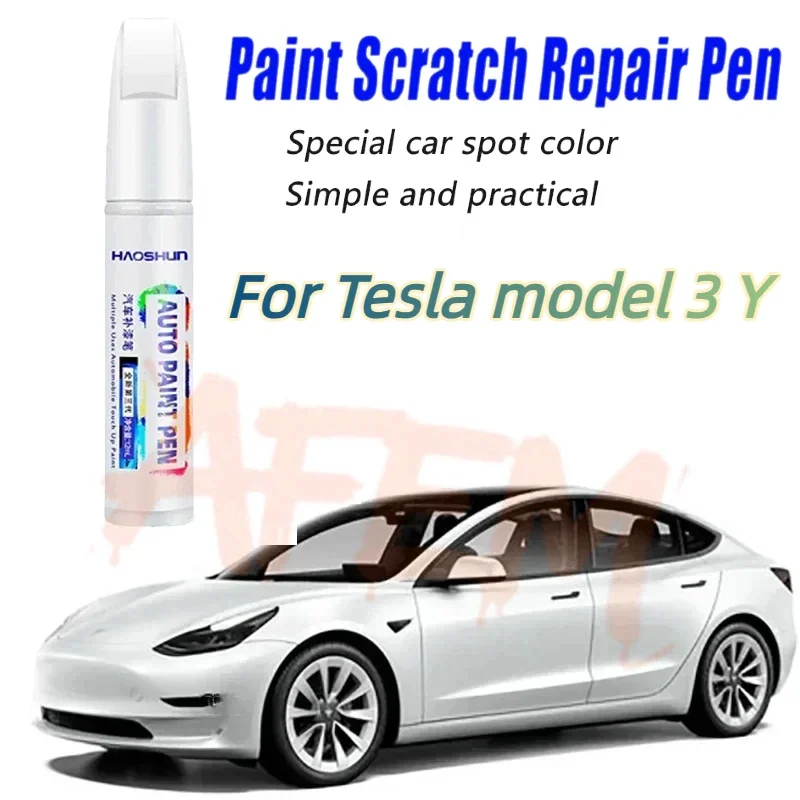Car Paint Repair Pen For Tesla model 3 Y Car Paint Fixer Repair Accessories No color difference Black White Red Blue Silver