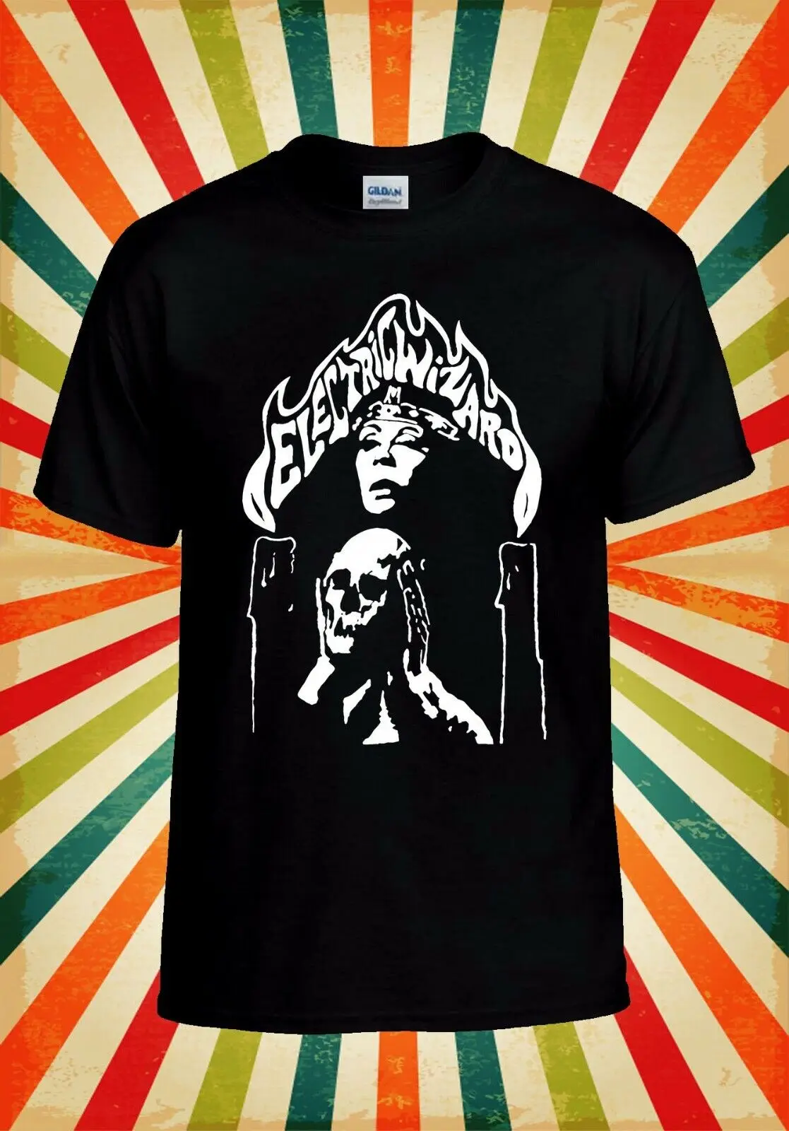 Electric Wizard Metal Rock Band Men Cotton T-shirt Luxury Brand Fashion Big Size Top Casual Short Sleeve Streetwear Classic Tee