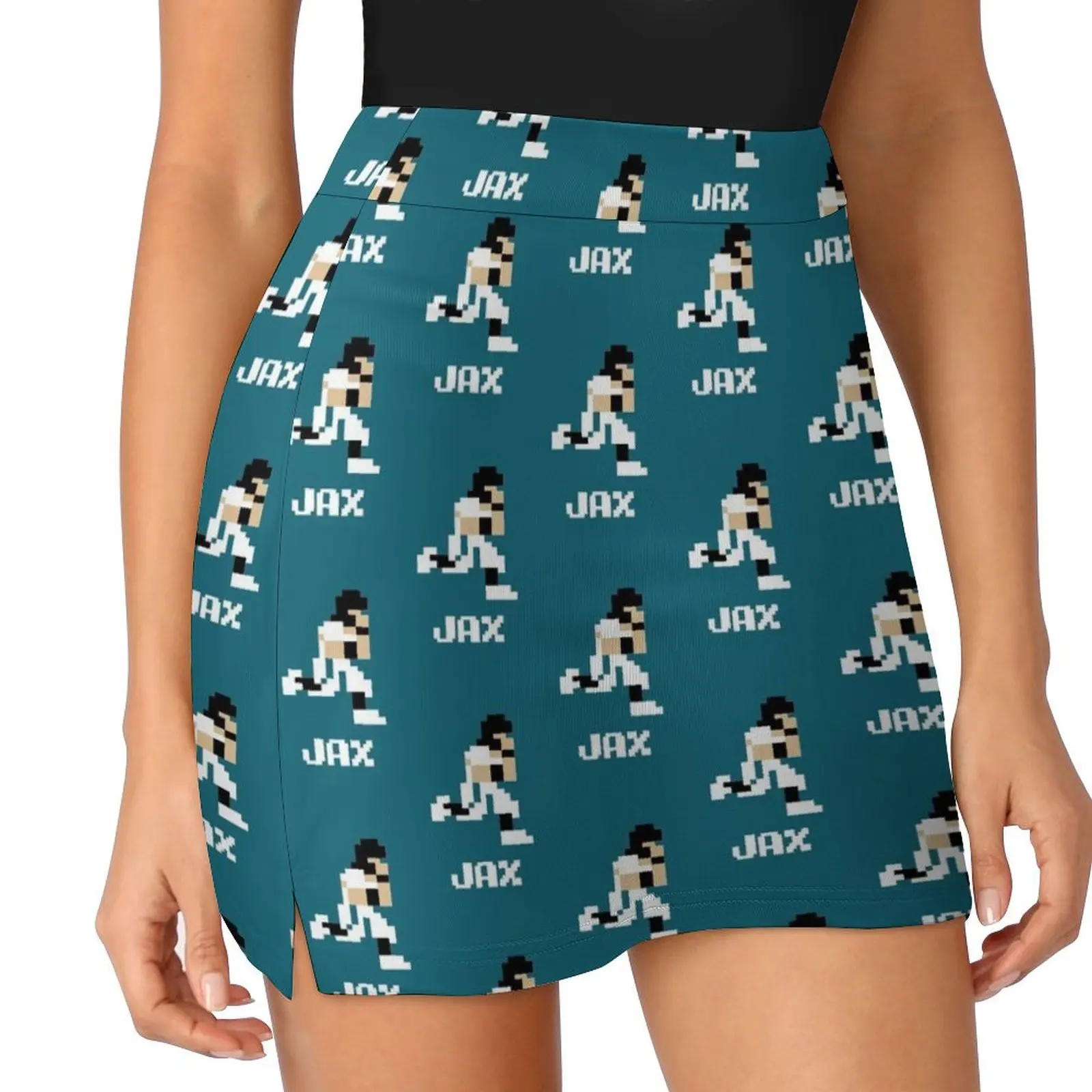 

8 bit Jax Football 1 Mini Skirt Skirt satin School skirt