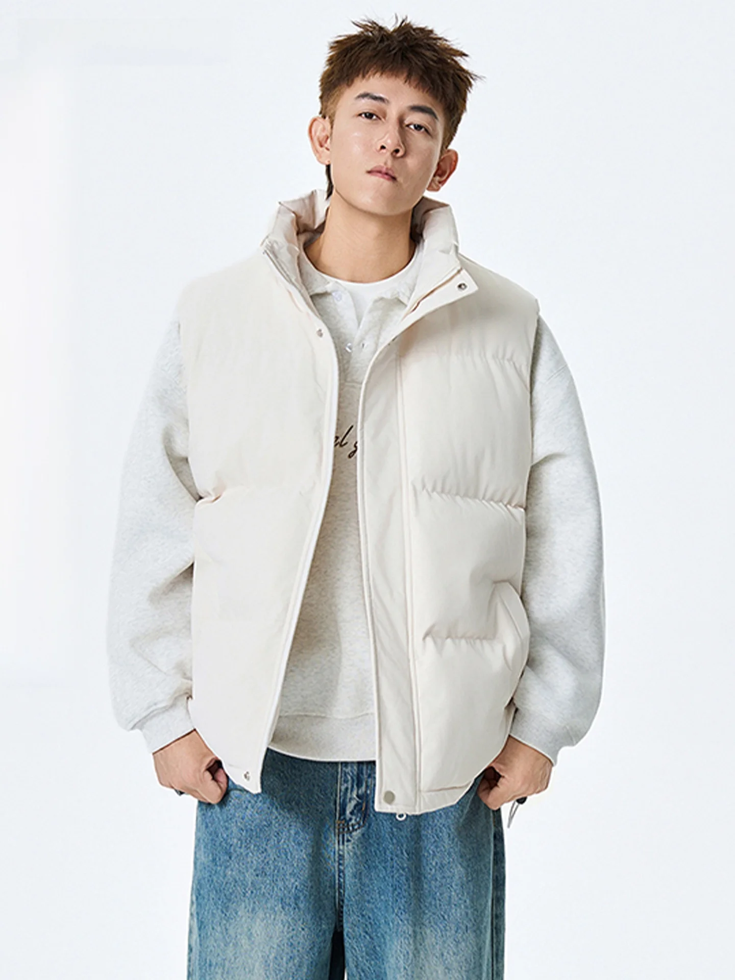 

VIIOW Thiened Хлопковый жилет ex Casual Sle Warm Faionable Новое поступление большого размера с подплечниками Winter Jaet