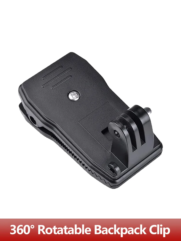 360 ° Sangle à Clip rotative pour sac à dos, montage rapide pour GoPro Hero 13 12 11 10 9 8 SJCAM SJ4000 AKASO Insta360 DJI Osmo Action Camera