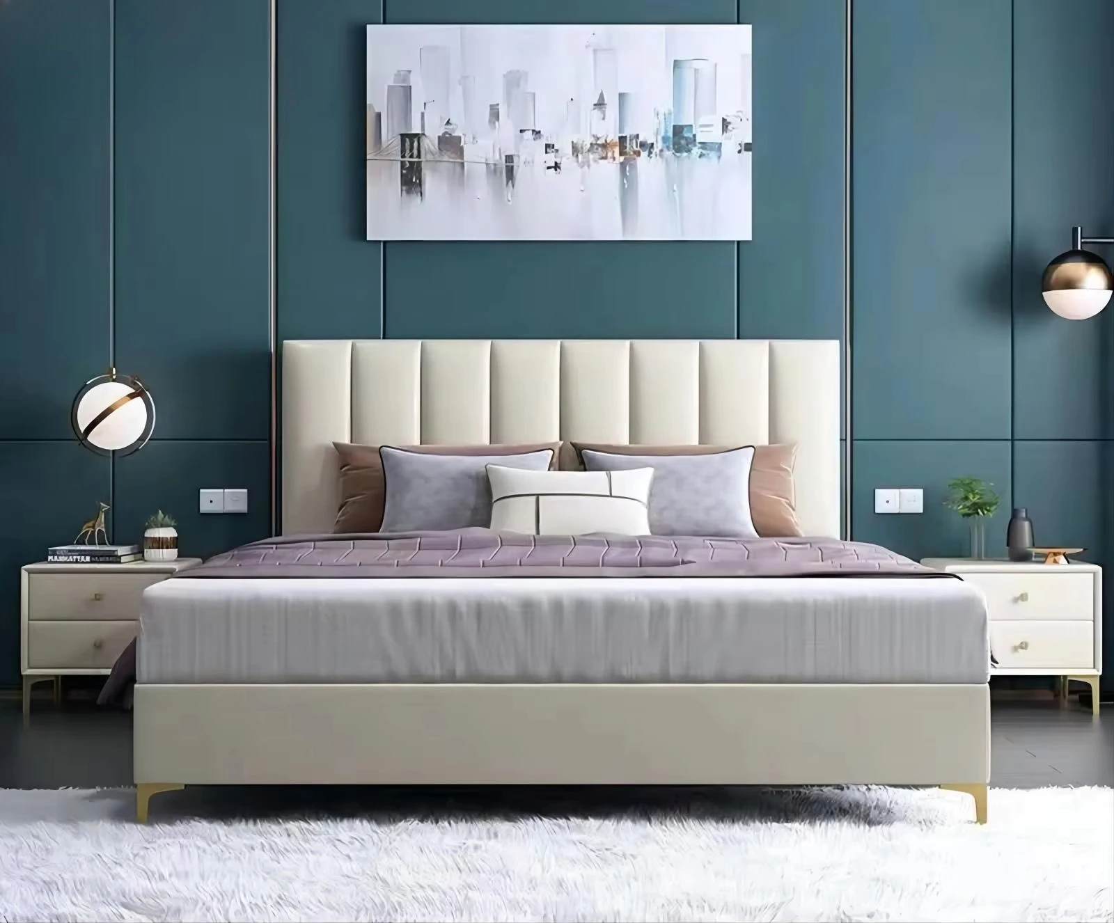 Factory Direct 2026 Letti per appartamenti di lusso a 5 stelle Mobili per camera da letto dell'hotel Set di mobili per hotel Set