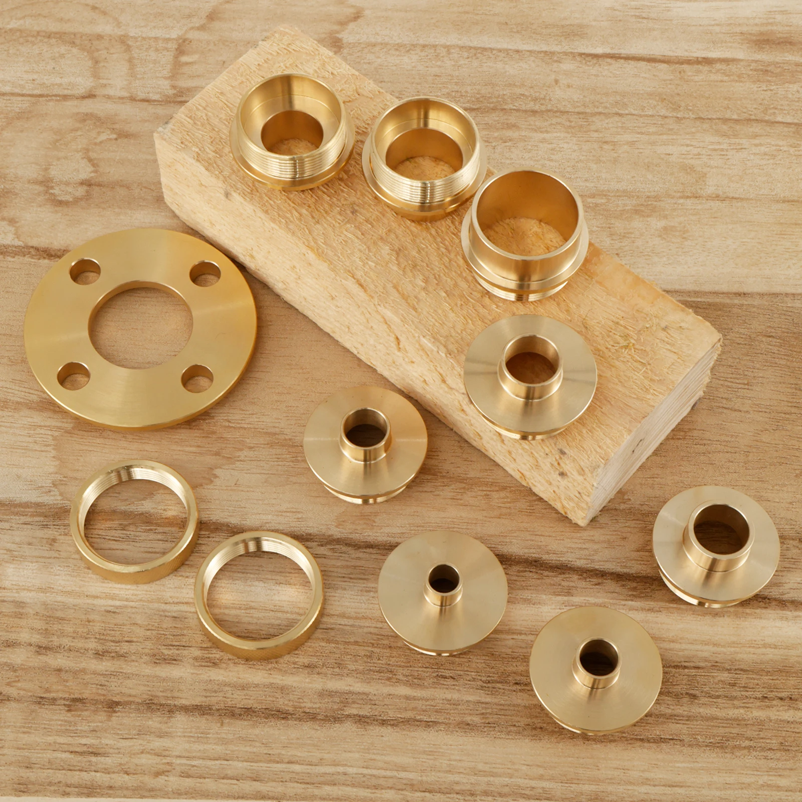 11 Pcs Brass Router Template Bushing Guide Set Premium Router Template Guide Set Reusable Router Guide Bushing Precision Router