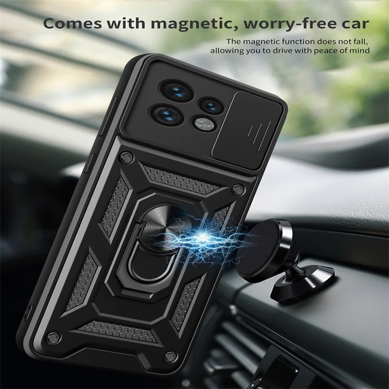 For Motorola Moto Edge 40 XT2303-2 Case Slide Window Camera Lens Protect Ring Kicstand Capa For Moto Edge 40 Ultra Pro Cover