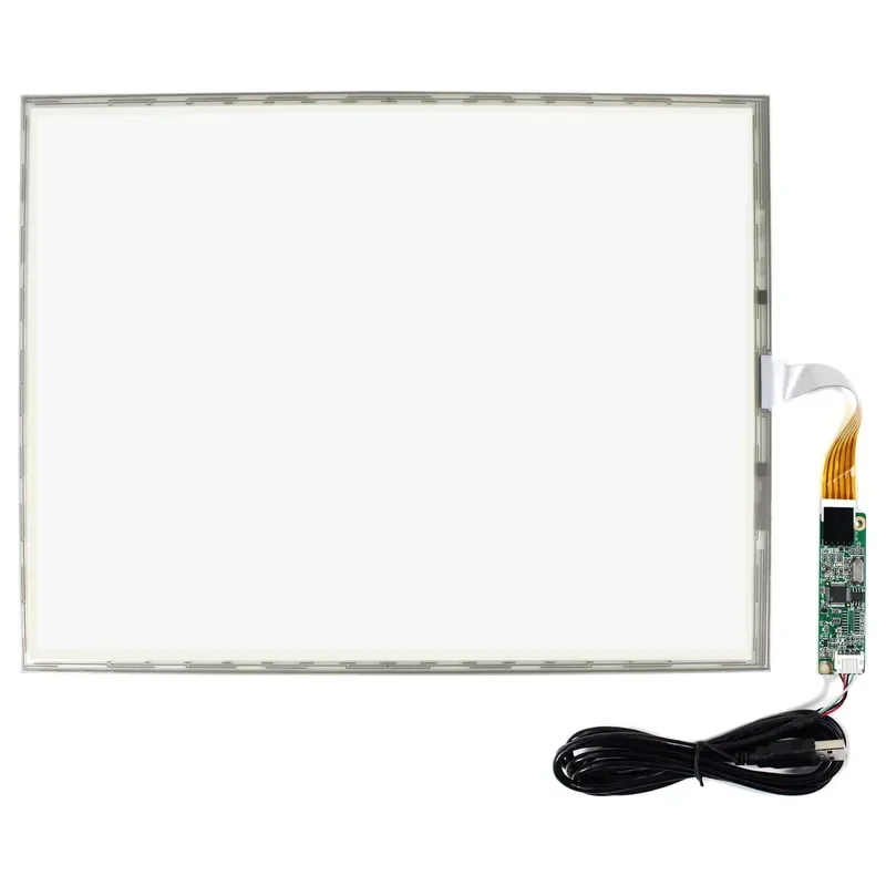 321X247Mm LCD 2048x2048 resolution touch display industrial 5Pin Fpc 15 inch 5 wire resistive touch panel