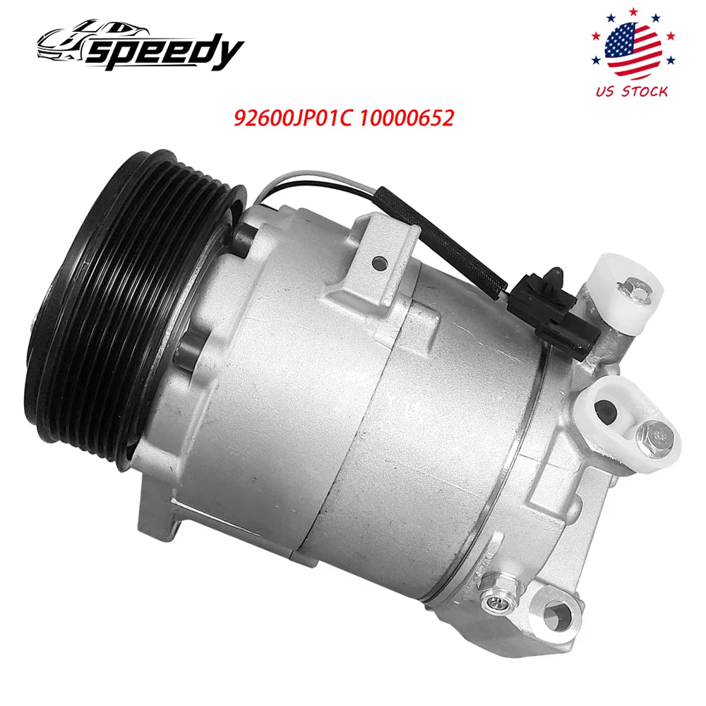 92600JP01C 10000652 A/C-Kompressor für 2009–14 Nissan Maxima Murano Quest 2014–2019 Infiniti QX60 7 Groove 926001JA1A 10000772Y