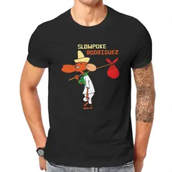 Slowpoke Rodriguez T Shirt Men 100% Cotton Novelty T-Shirt Round Neck Cartoon Speedy Gonzales Tee Shirt Short Sleeve Clothing