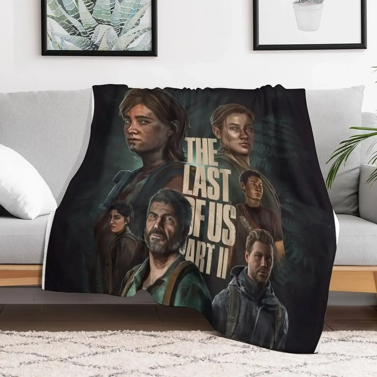 last of us 2 limited edition Throw Blanket Picnic Cute decorative Comforter Blankets