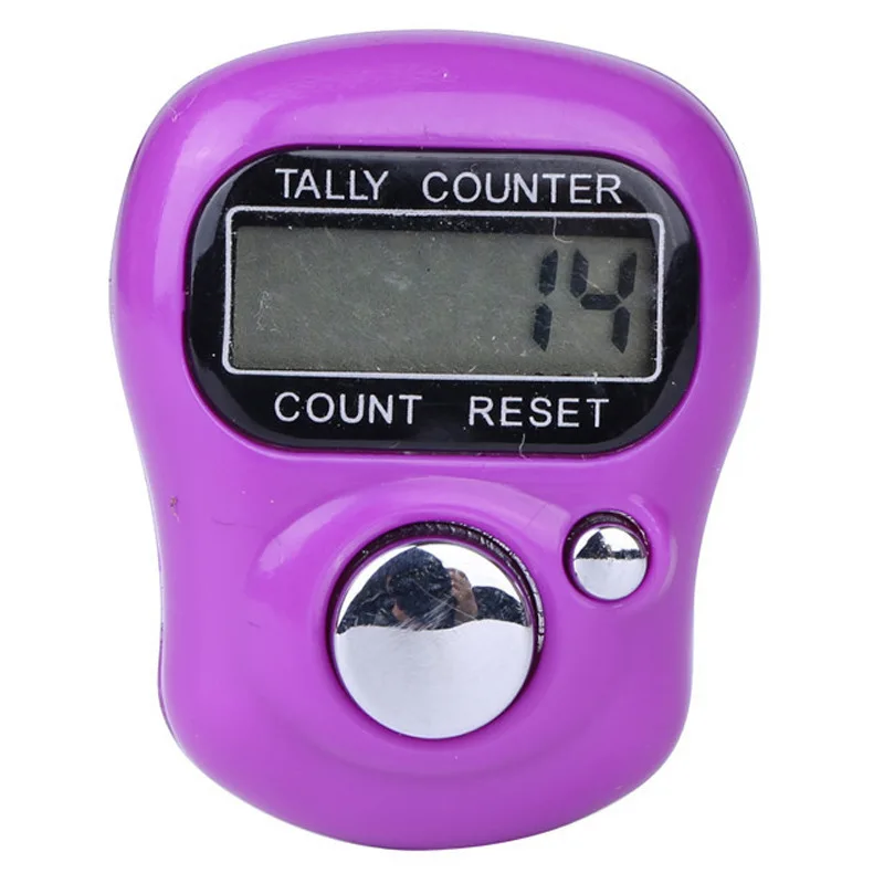 Mini-Fingerzähler, islamische Perle, 5, digitale LEDs, elektronischer Handzählzähler, Clicker-Zählerring