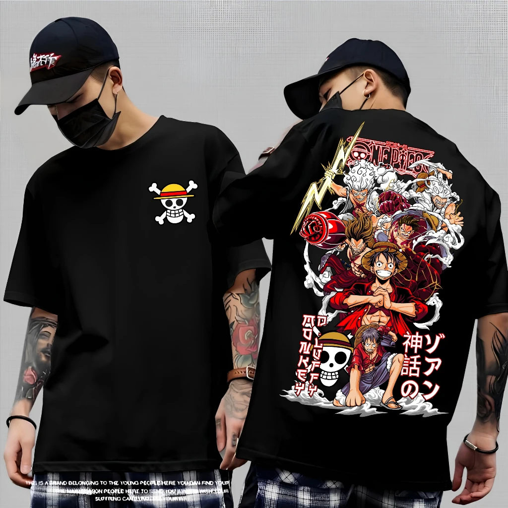 تي شيرت Luffy Gear5 الأكثر مبيعًا للجنسين قطعة واحدة تي شيرت مريح وقابل للتنفس Y2K جرافيك بأكمام قصيرة للرجال والنساء