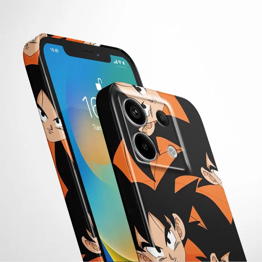 حافظة لهاتف Xiaomi Redmi Note 9 11 12 9T 10S 13 Pro Plus 9S 10 12S 14 غطاء هاتف صلب Dragon Ball Z Goku Style