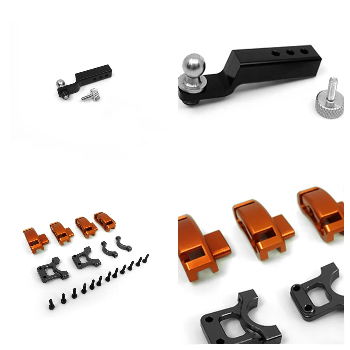 

Metal CAPO Brake CNC Caliper Decoration Parts Metal Trailer Rear Hook for 1/6 RC Car SIXER1 Remote Control Crawler Model