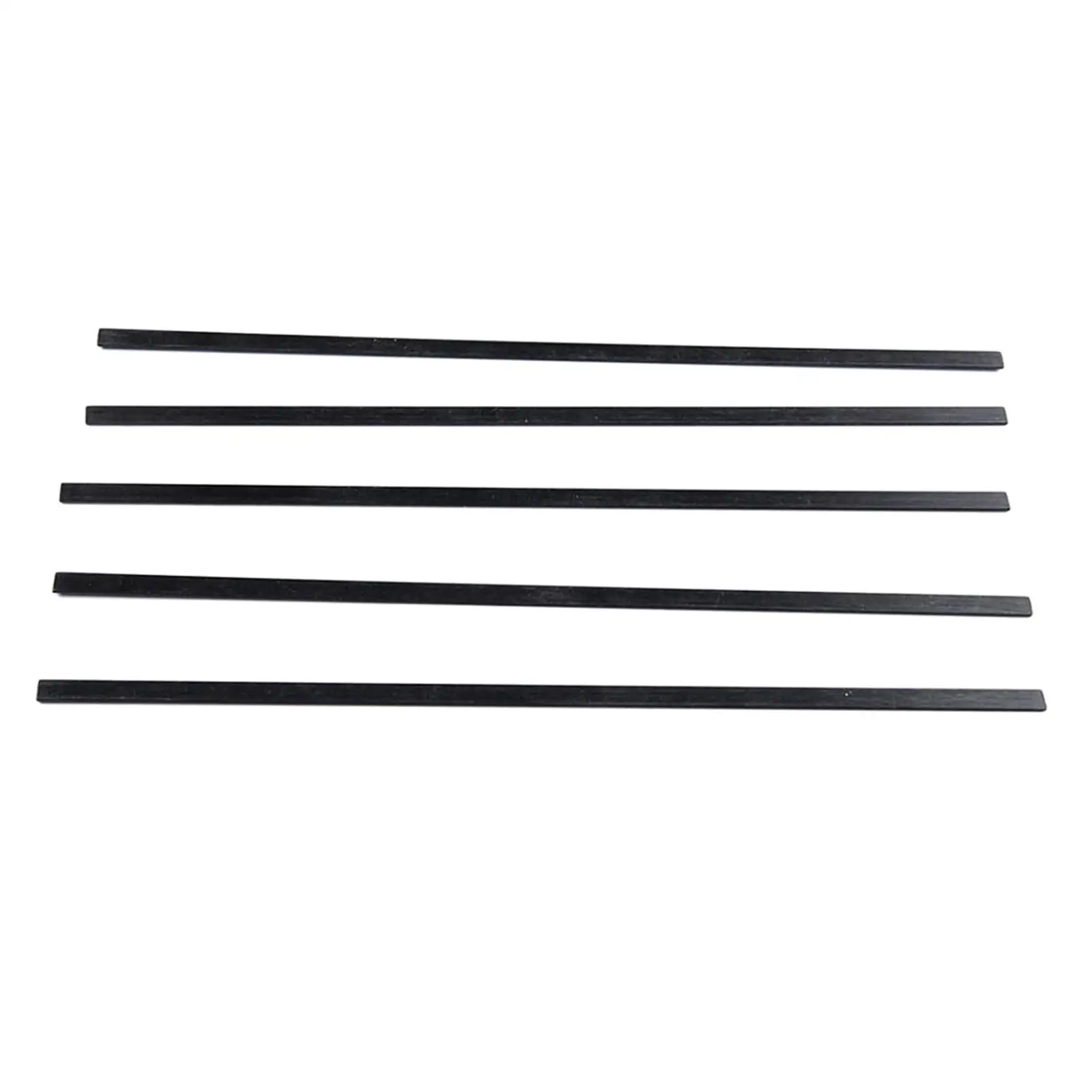 Strong Carbon Fiber Flat Strips 5 Pack 0.04x0.12x15.75inch for RC Quadcopter Spare Parts Sand Table Diorama Building Accessory