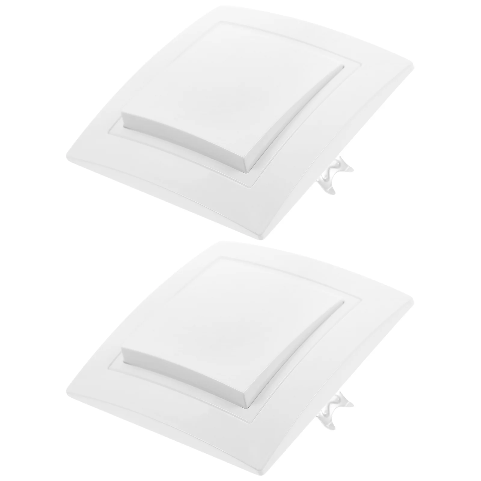 

2Pcs One Way Double Control Light Switch High Temperature Resistant Home Office Wall Mounted Control Switch Panel for Indoor Use