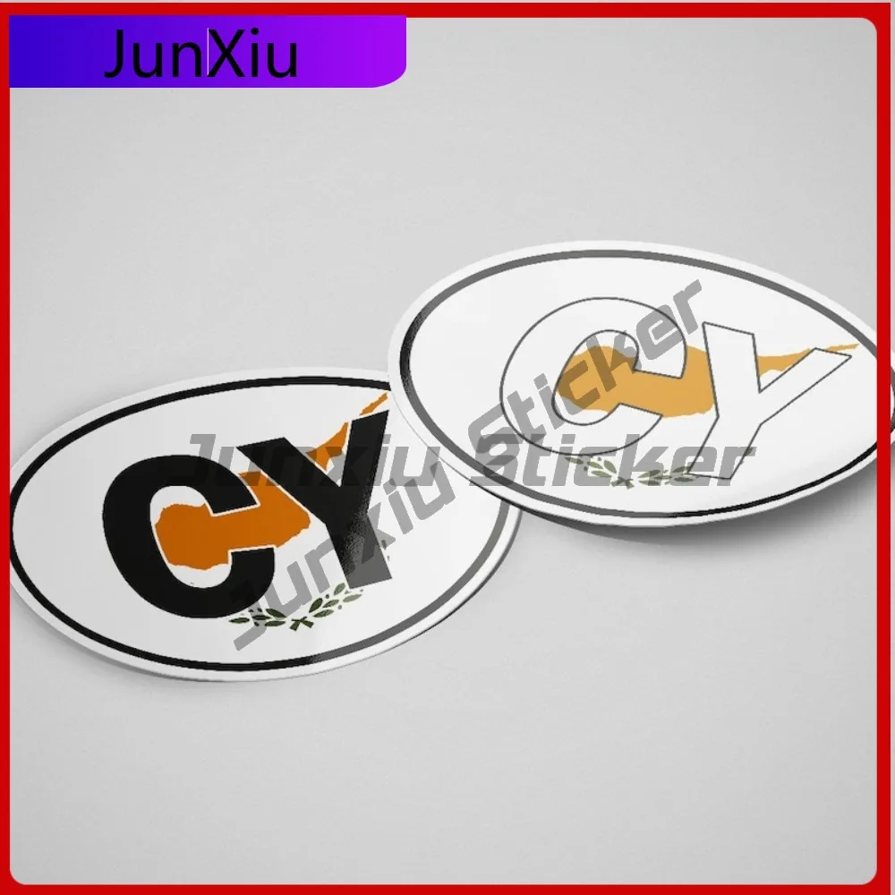 

Cyprus CY Sticker Creative Mobile Phones Air Cool Motocross Cars Waterproof Anti UV Car Styling Vehicle Decor Vinyl Decal