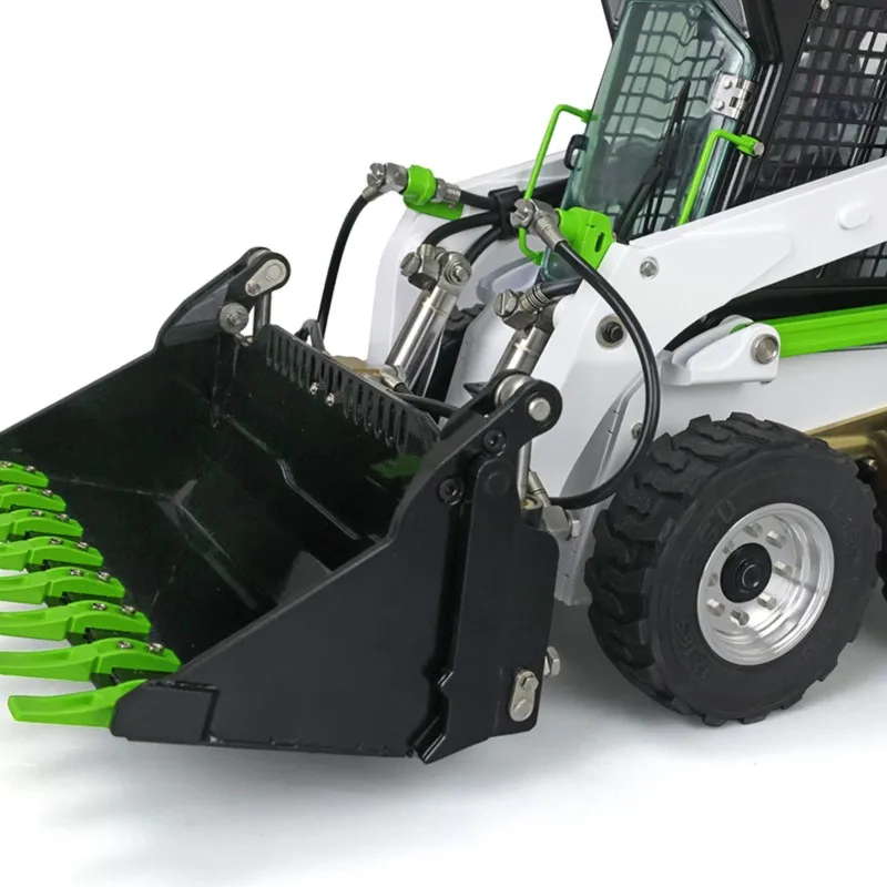 

Металлический гидравлический радиоуправляемый погрузчик 1/14 LESU Aoue LT5H, колесный мини-Steer Flysky, 10-канальный радиоконтроллер, вращающийся светильник, автомобиль, комплект «сделай сам», игрушки