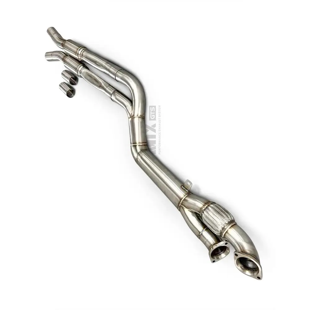 Wholesale car parts high-performance stainless steel exhaust pipe middle pipe Resonant tube for BMW M3/M4 G82 3.0T 2021-2022