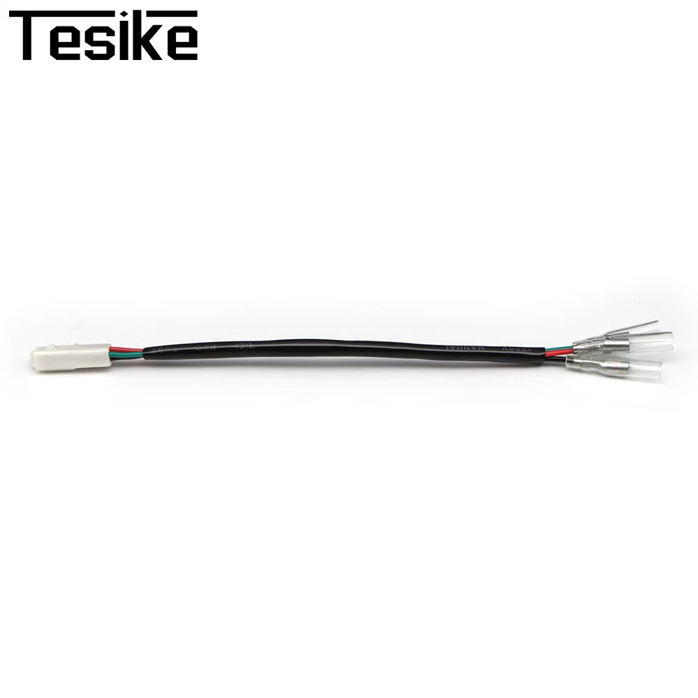 For Honda CB CBR VT750 VTX1300 VTX1800 Front Rear 3 Wires Turn Signal Wire Lead Harness Blinker Wiring Connector Adapter Plug