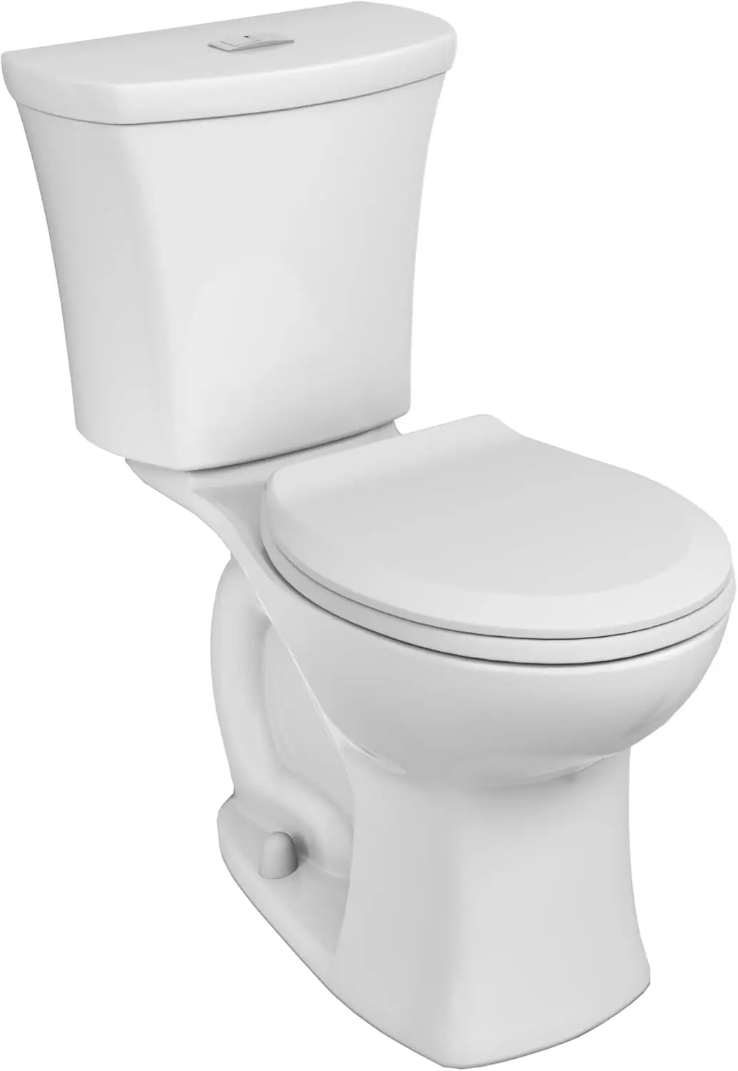 Edgemere Two-Piece Toilet with Slow-Close Seat and Wax Ring Round Front Dual Flush White 1.1-1.6 gpf easier and more comfortable