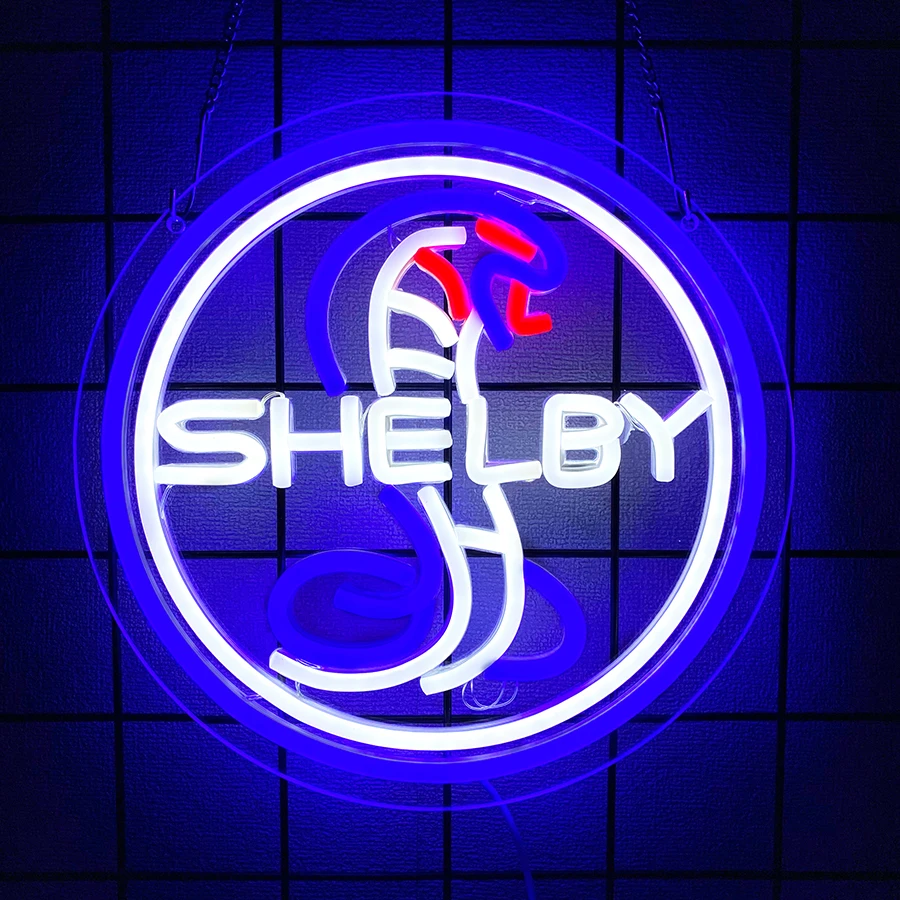 

Shelby Neon Lights, Shelby Cobra Led Night Light Signs, Suitable For Offices, Hotels, Cafes, Parties, Men'S Cave Art Wall Lights