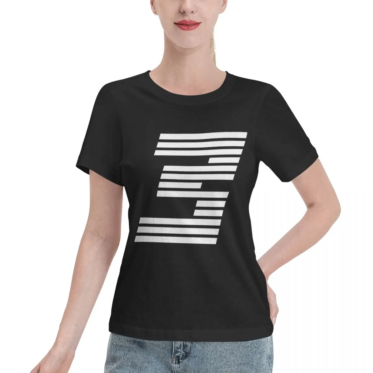 Camiseta popular en redes sociales con logotipo HD de Daniel Ricciardo para mujer, camiseta minimalista para vacaciones