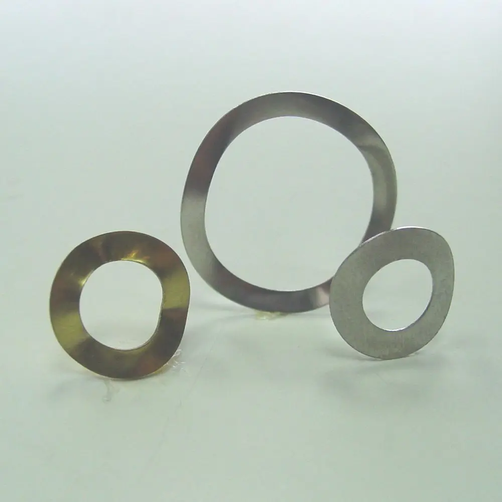 50pcs Stainless Steel 304 Wave Spring Washers 27mm Inner Diameter 34mm Outer Diameter 0.4mm Thickness for Bolts Nuts Hardware