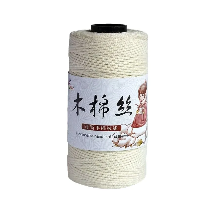 100M Summer Crochet Yarn DIY Craft Thread Ice Silk Yarn For Hand Crochet Bags Purses Dolls Summer Cool Hat