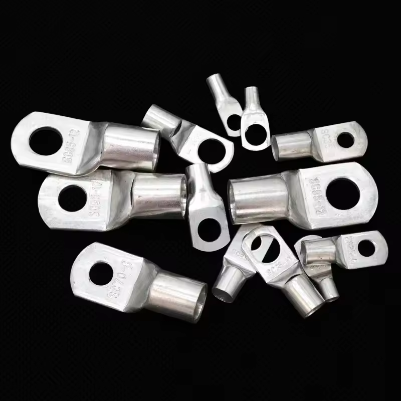 SC Type Wire Nose Terminal SC6 SC10 SC16 SC25 SC35 Bare Copper Battery Block Lugs Hole ID6/8/10/12mm Crimp Wire Connector - Image 4