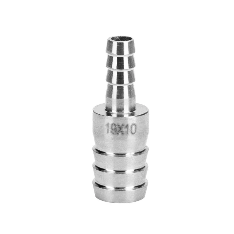 3 4 6 8 10 12 13 14 16 19 20 25 32mm Hose Barb Equal Reducing 304 Stainless Steel Pipe Fitting Pagoda Tail Barb Connector Panel