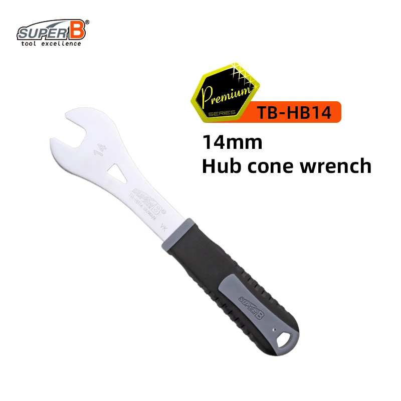 Super B Professionele Hub Cone Wrench 13-19 mm Spec Hoge kwaliteit staal Stevig en duurzaam Fietsreparatiegereedschap