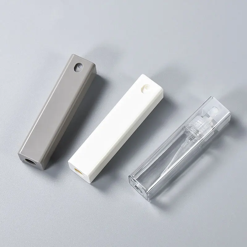 

15ml Perfume Disinfection Spray Bottle Square Tube Breath Freshener Atomization Push-type Sub-bottling Cosmetic Containers