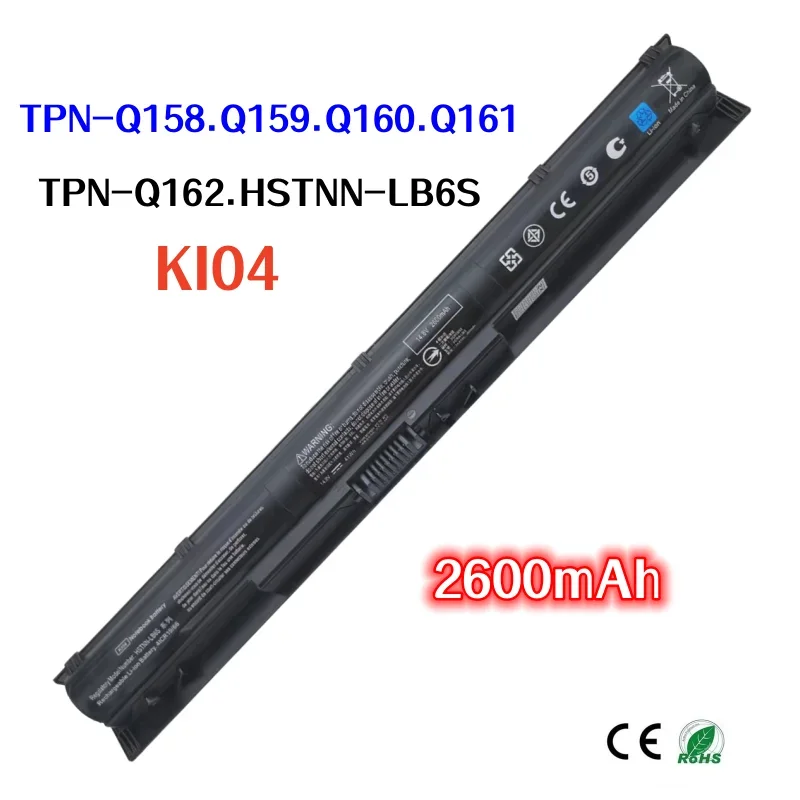 

100% оригинал 2600 мАч для HP KI04 K104 TPN-Q158 Q159 Q160 Q161 Q162 HSTNN-LB6S LB6R DB6T аккумулятор для ноутбука