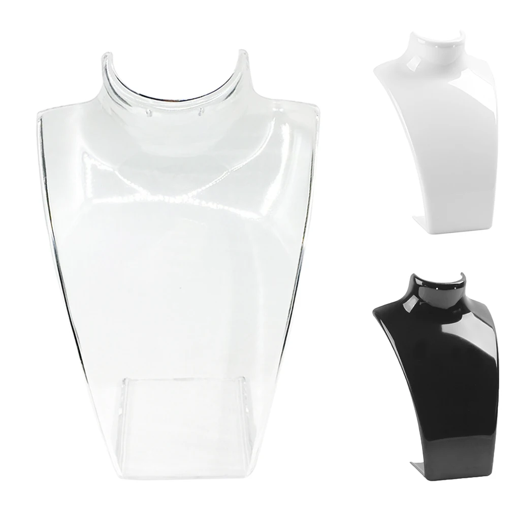 Image 6: Mini présentoir de collier en acrylique, mannequin, modèle de pendentif, porte-bijoux, support de présentation de collier, vitrine de boucle d'oreille T1