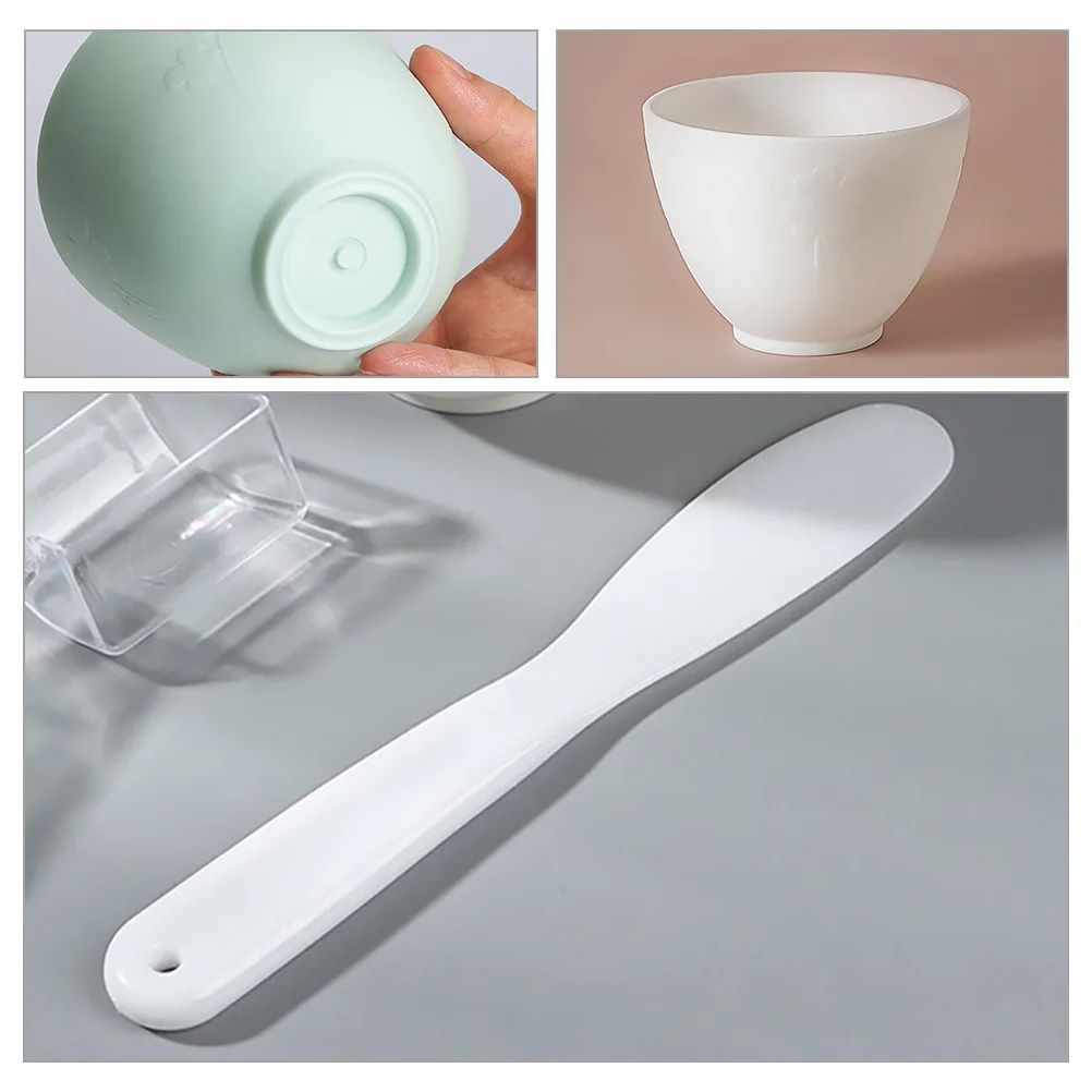 

Silicone Face Mask Mixing Bowls Set 1PC Clay Bowl Stick DIY Beauty Tools Mud Mask Bowls for Skin Care Modeling Masks Facial