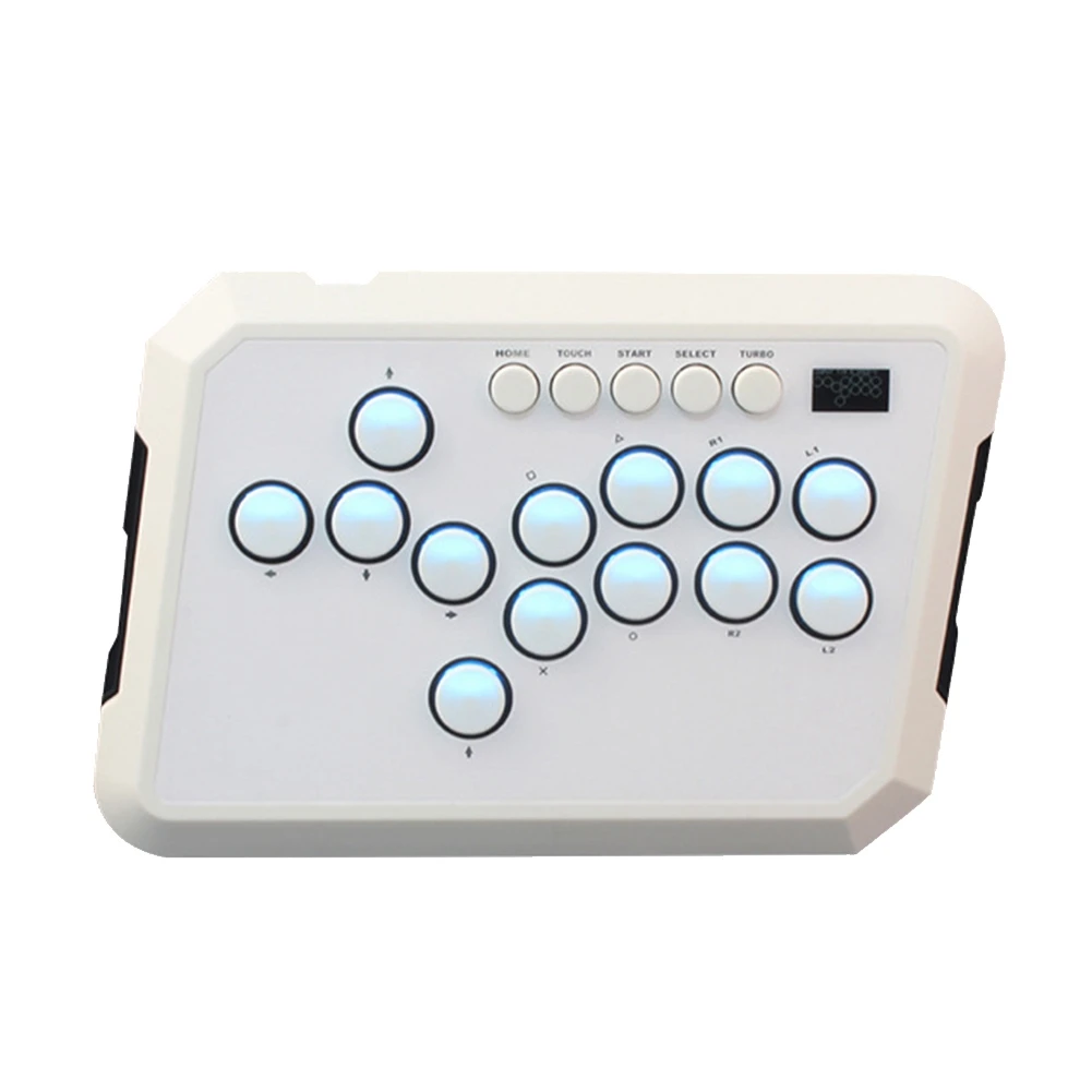 AT42 A50 Controller Gaming Keyboard RGB Light Joystick Controller for //PC/Steam Fightstick Keyboard