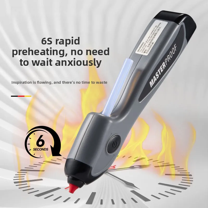 Cordless Rechargeable Hot Glue Gun, Anti‑Scald Hand Household Handmade Repair Tasks