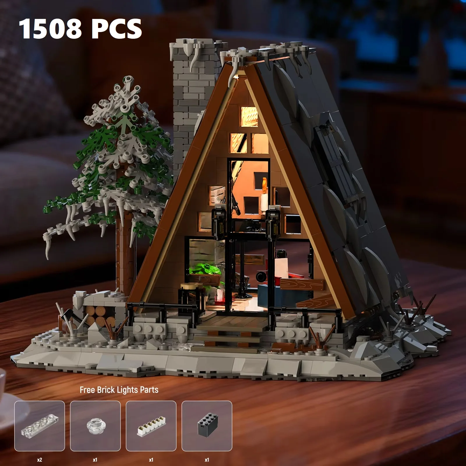 

Набор строительных блоков MOC «Снежная хижина» (1508 деталей), модель №66151, развивающая игрушка для детей, рождественский подарок, украшение